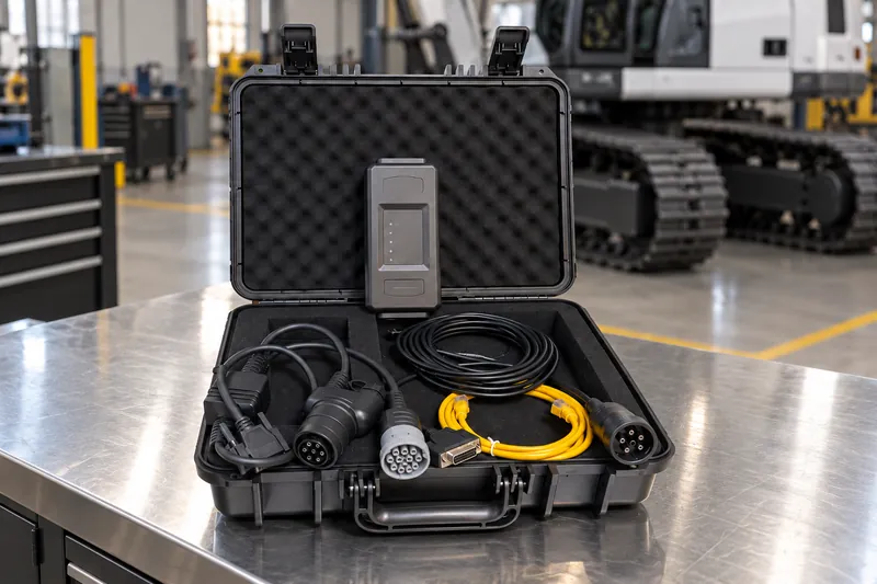 Caterpillar uyumlu diagnostik bağlantı seti — temsili tanıtım görseli