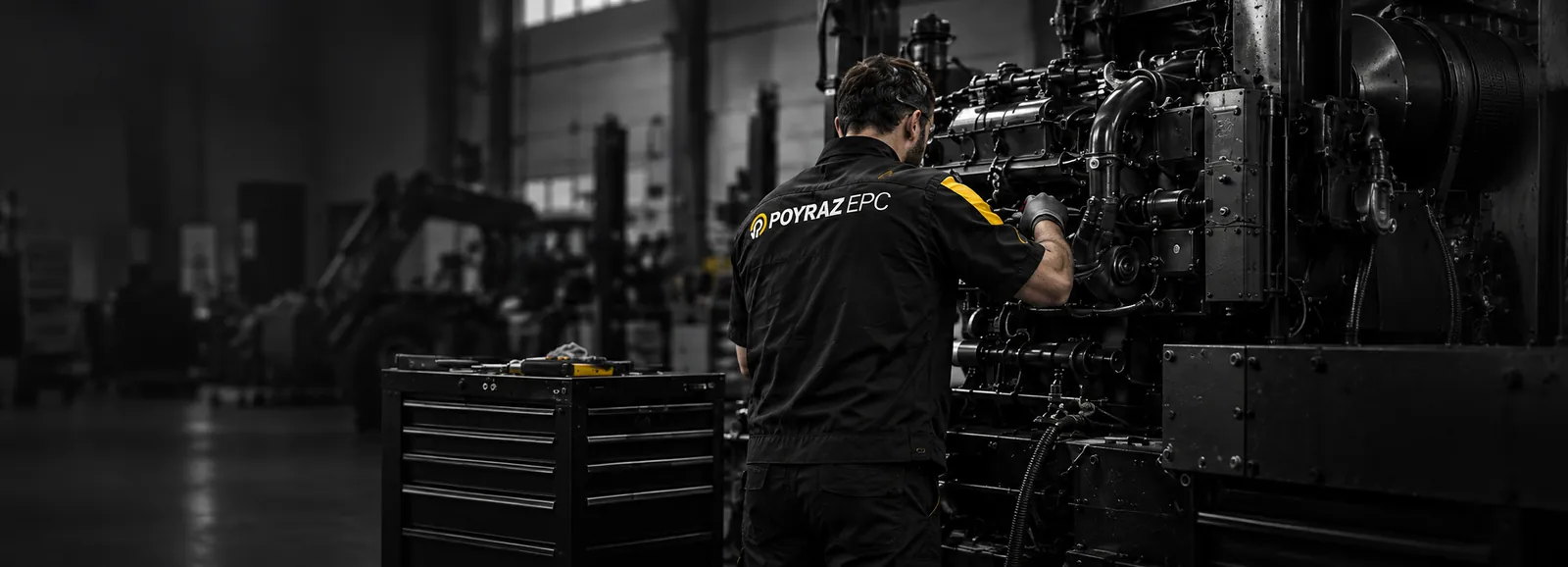 Temsili görsel: endüstriyel motor başında teknik inceleme